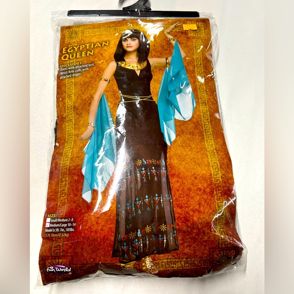 Egyptian Queen costume medium /large Halloween Express NWT